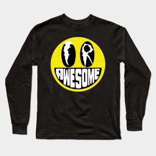 UR AWESOME, You Are Awesome Smiling Face word art Long Sleeve T-Shirt